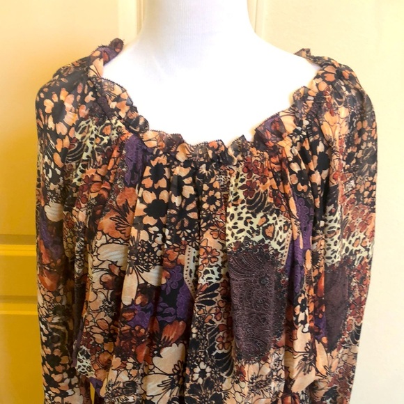 NWOT Rachel Zoe fall floral dress - Picture 10 of 14